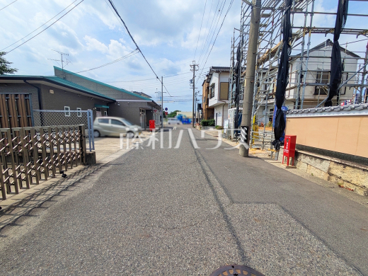 接道状況および現場風景 【春日井市篠木町4丁目】