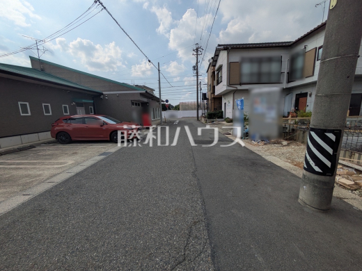 接道状況および現場風景 【春日井市篠木町4丁目】