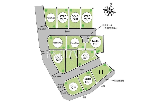 全体区画図 【沖縄市胡屋5丁目】 全体区画図 【沖縄市胡屋5丁目】