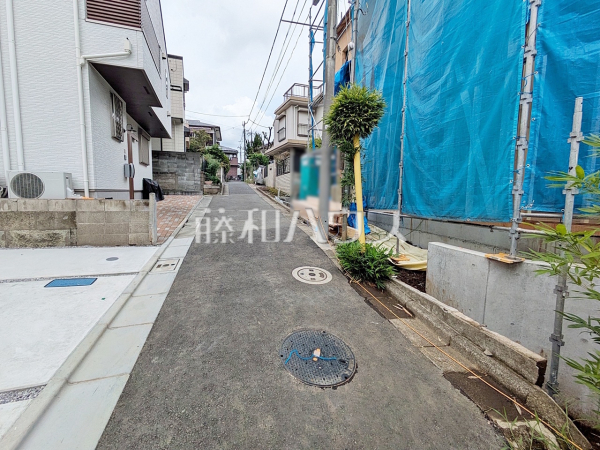 接道状況および現場風景 【中野区白鷺3丁目】 接道状況および現場風景 【中野区白鷺3丁目】