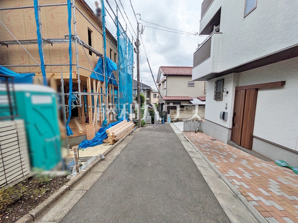 接道状況および現場風景 【中野区白鷺3丁目】 接道状況および現場風景 【中野区白鷺3丁目】