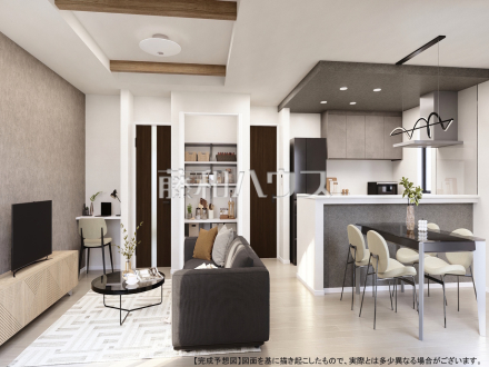 1号棟 完成予想図(内観) 【八王子市富士見町】
