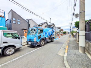 接道状況および現場風景