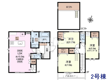 2号棟 間取図 【杉並区善福寺4丁目】