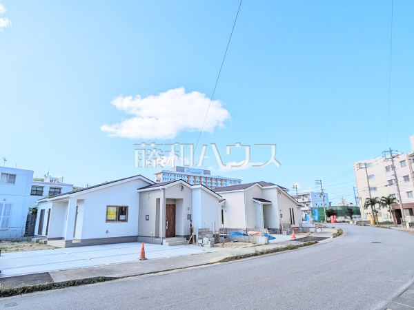 接道状況および現場風景 【南城市佐敷字津波古】 接道状況および現場風景 【南城市佐敷字津波古】