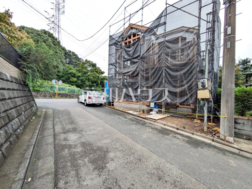 接道状況および現場風景 【八王子市東中野】