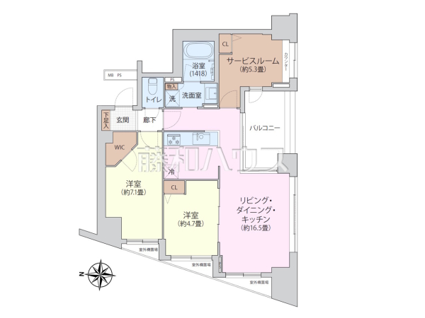 間取図 【クリオ府中中河原】 間取図 【クリオ府中中河原】