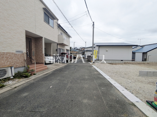 接道状況および現場風景 【糟屋郡粕屋町大字上大隈】
