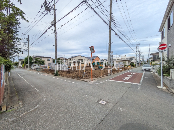 接道状況および現場風景 【国立市東3丁目】 接道状況および現場風景 【国立市東3丁目】