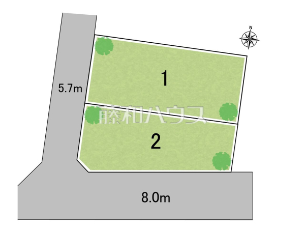 全体区画図 【福岡市南区平和2丁目】 全体区画図 【福岡市南区平和2丁目】