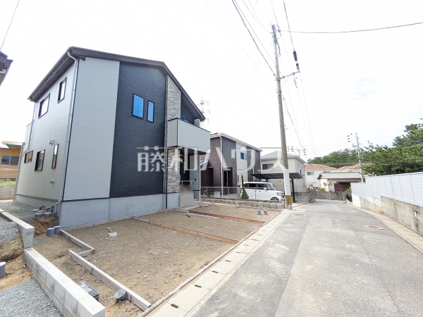 1号棟 接道状況および現場風景 【福岡市東区三苫2丁目】 1号棟 接道状況および現場風景 【福岡市東区三苫2丁目】