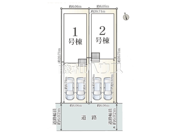 全体区画図 【小牧市外堀2丁目】 全体区画図 【小牧市外堀2丁目】