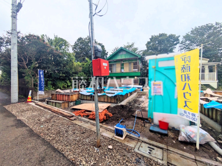≪1号棟 外観≫建物のプレゼンをさせていただきますので、実際の完成イメージを思い描いていただくことができます。お気軽にお問合せ下さい。 【府中市紅葉丘2丁目】/撮影日2026/09/11
