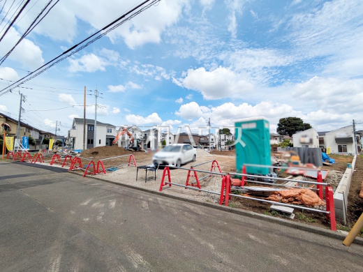 接道状況および現場風景 【調布市東つつじケ丘3丁目】