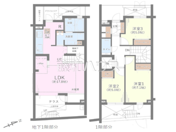 間取図 【LAYERS HOUSE杉並善福寺川公園】 間取図 【LAYERS HOUSE杉並善福寺川公園】