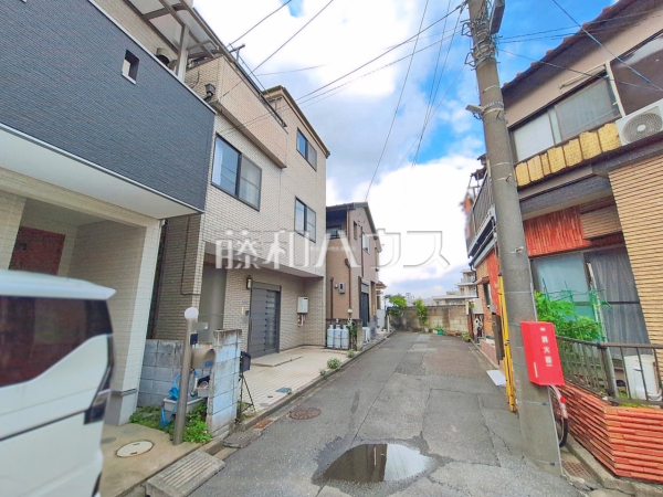 接道状況および現場風景 【朝霞市溝沼7丁目】 接道状況および現場風景 【朝霞市溝沼7丁目】
