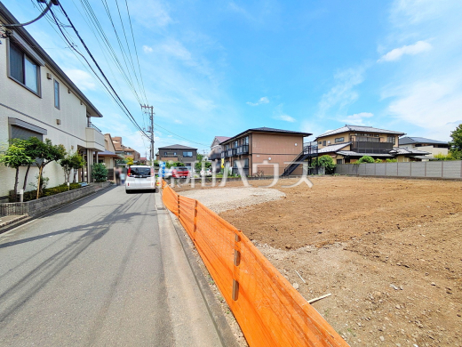 接道状況および現場風景 【調布市仙川町2丁目】