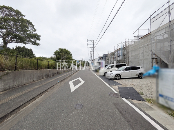 接道状況および現場風景 【福岡市西区今津】 接道状況および現場風景 【福岡市西区今津】