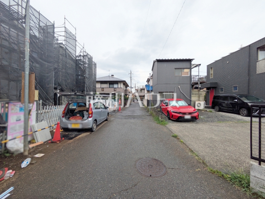 接道状況および現場風景 【新座市池田5丁目】