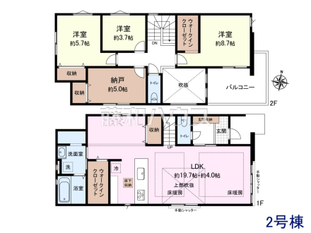 2号棟 間取図 【新座市池田5丁目】