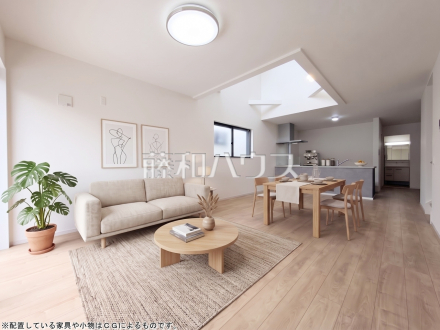 2号棟 リビング※配置している家具や小物はCGによるものです。 【新座市池田5丁目】/撮影日2026/09/11