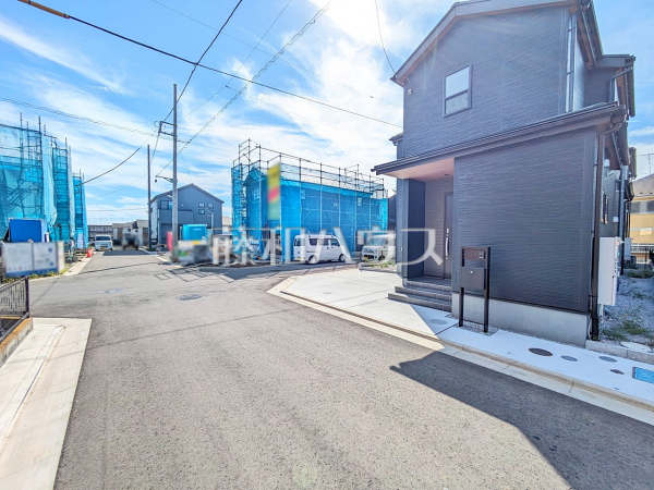 接道状況および現場風景 【昭島市田中町1丁目】 接道状況および現場風景 【昭島市田中町1丁目】