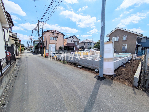 接道状況および現場風景 【小平市学園東町3丁目】 接道状況および現場風景 【小平市学園東町3丁目】