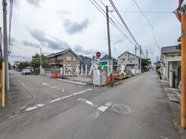 接道状況および現場風景 【小平市学園東町3丁目】 接道状況および現場風景 【小平市学園東町3丁目】
