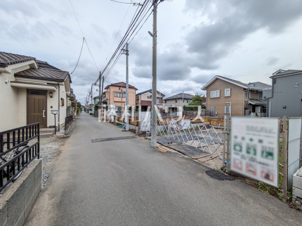 接道状況および現場風景 【小平市学園東町3丁目】 接道状況および現場風景 【小平市学園東町3丁目】