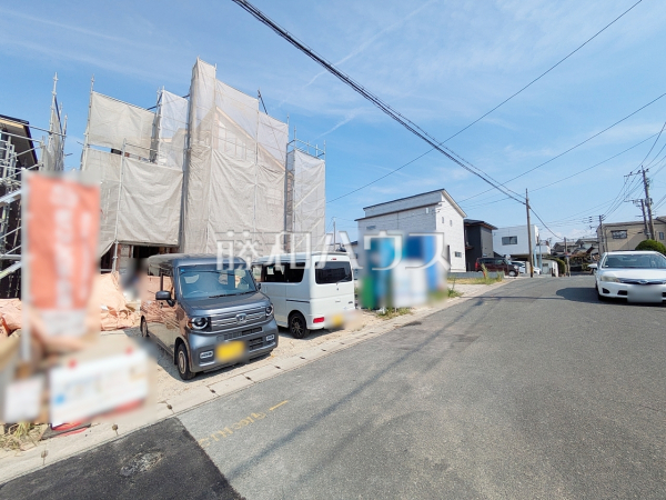 接道状況および現場風景 【福岡市南区老司3丁目】 接道状況および現場風景 【福岡市南区老司3丁目】