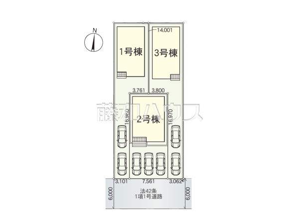 全体区画図 【名古屋市守山区小幡中3丁目】 全体区画図 【名古屋市守山区小幡中3丁目】