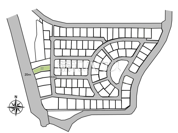 全体区画図 【八王子市館町】 全体区画図 【八王子市館町】