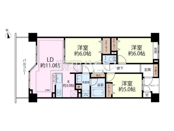 間取図 【レクセルマンション志木】 間取図 【レクセルマンション志木】