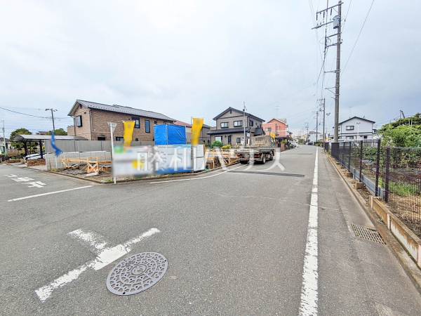 接道状況および現場風景 【東大和市立野1丁目】 接道状況および現場風景 【東大和市立野1丁目】