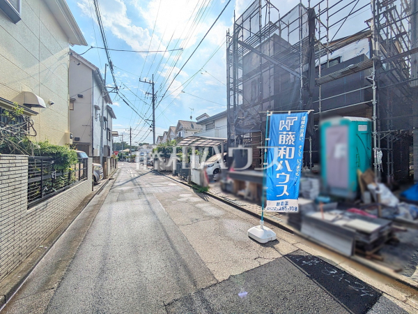 接道状況および現場風景 【志木市柏町2丁目】 接道状況および現場風景 【志木市柏町2丁目】