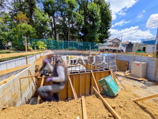 外観/ 現在建築中につき、完成後には確認できなくなる構造部分などがご覧いただけます。完成後の内覧とは違った視点での現地見学が可能です。 【杉並区上井草2丁目】