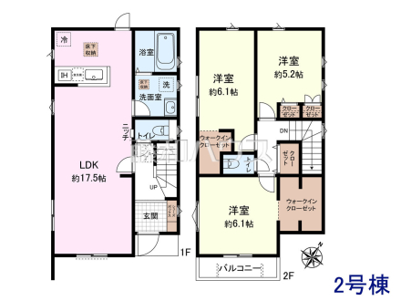 2号棟・間取図【西東京市緑町2丁目】