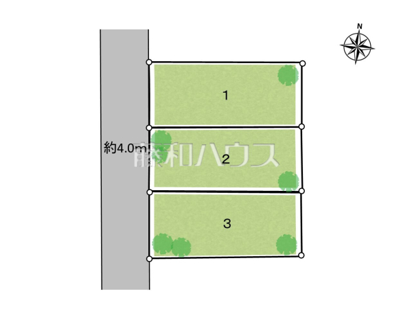 全体区画図 【東大和市南街3丁目】 全体区画図 【東大和市南街3丁目】