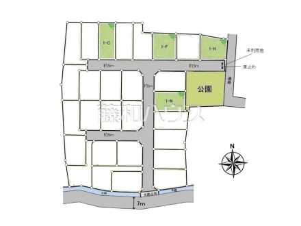 全体区画図 【日野市大字上田】