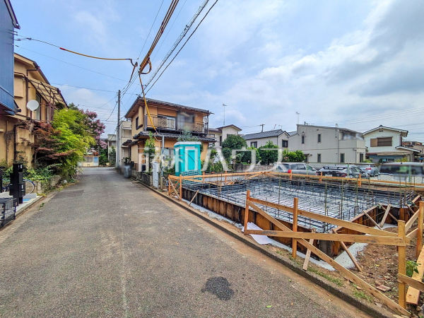 接道状況および現場風景 【昭島市宮沢町】 接道状況および現場風景 【昭島市宮沢町】