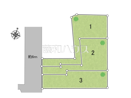 全体区画図 【三鷹市牟礼6丁目】