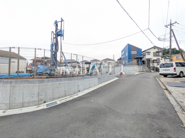 接道状況および現場風景 【武蔵村山市神明2丁目】 接道状況および現場風景 【武蔵村山市神明2丁目】