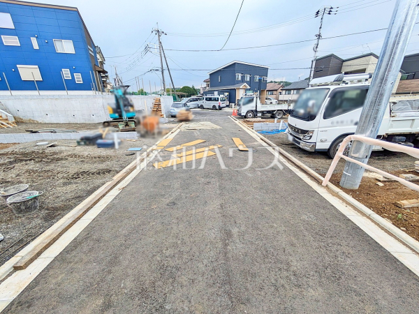 接道状況および現場風景 【武蔵村山市神明2丁目】 接道状況および現場風景 【武蔵村山市神明2丁目】