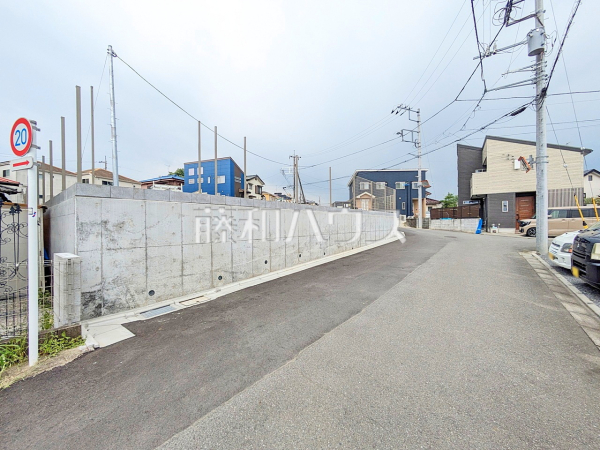 接道状況および現場風景 【武蔵村山市神明2丁目】 接道状況および現場風景 【武蔵村山市神明2丁目】