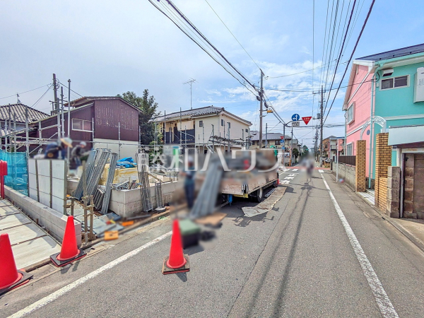 接道状況および現場風景 【国立市中1丁目】 接道状況および現場風景 【国立市中1丁目】