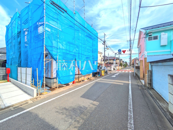 接道状況および現場風景 【国立市中1丁目】 接道状況および現場風景 【国立市中1丁目】