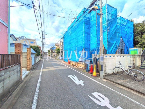 接道状況および現場風景 【国立市中1丁目】 接道状況および現場風景 【国立市中1丁目】