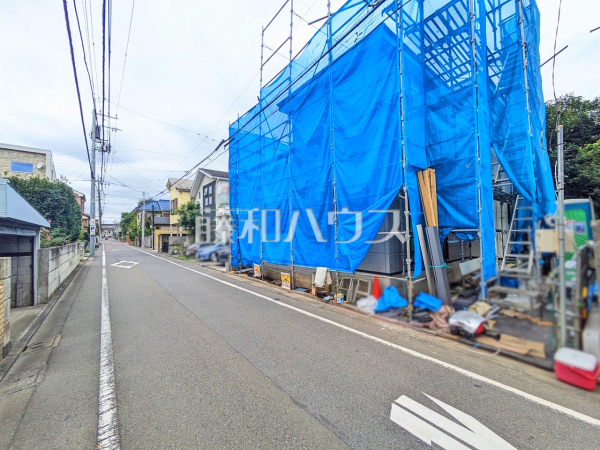 接道状況および現場風景 【国立市中1丁目】 接道状況および現場風景 【国立市中1丁目】