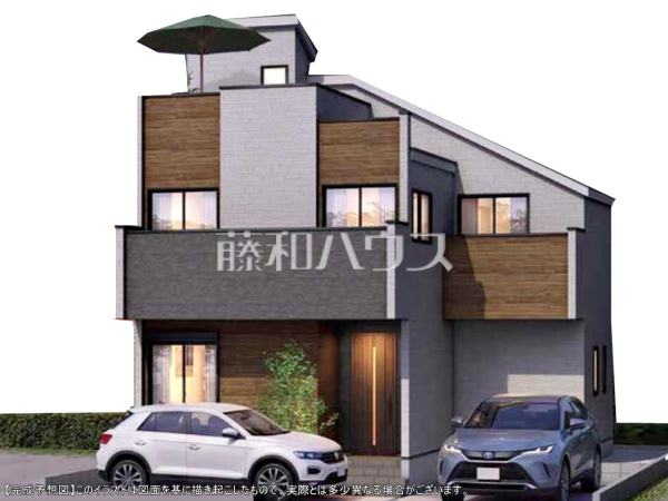 完成予想図(外観) 【調布市佐須町3丁目】 完成予想図(外観) 【調布市佐須町3丁目】