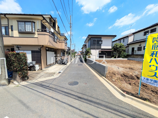 接道状況および現場風景 【練馬区大泉学園町5丁目】